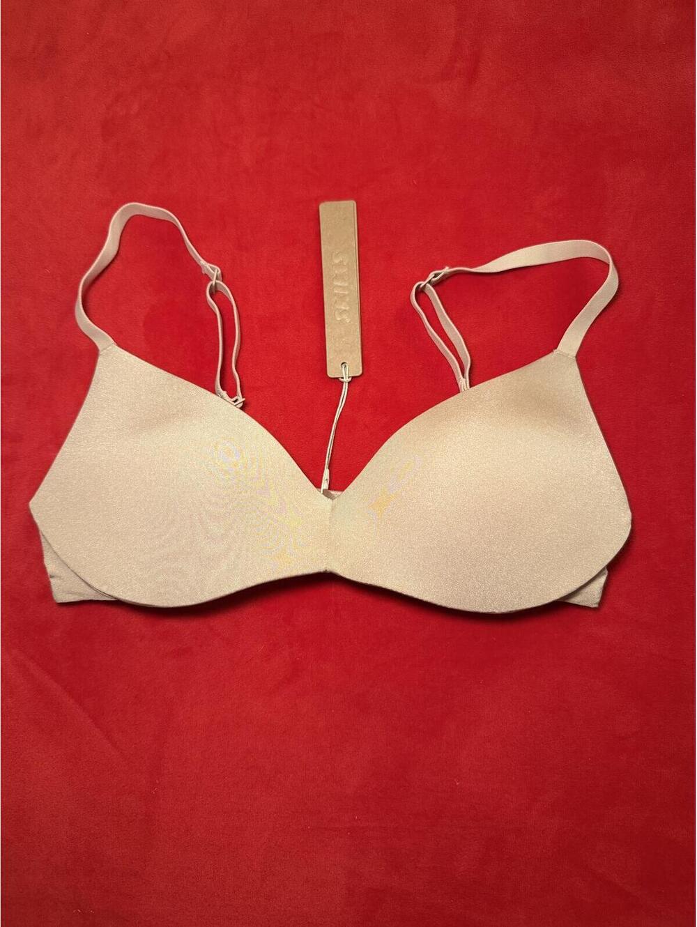 Skims Wireless Form Push Up Plunge Bra Color Clay Size 32A